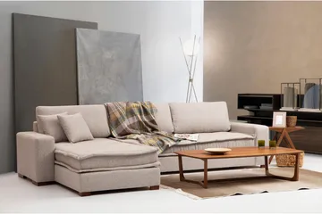 Gladfield Divansoffa 3-sits - Beige - Möbler - Soffa - Divansoffa & schäslongsoffa - 3 sits soffa med divan