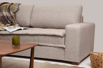 Gladfield Divansoffa 3-sits - Beige - Möbler - Soffa - Divansoffa & schäslongsoffa - 3 sits soffa med divan
