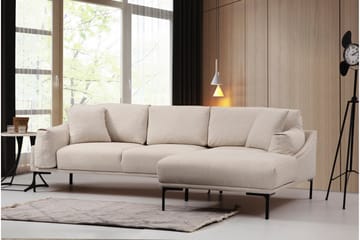 Glenure Soffa m. Divan 4-sits - Cream - Möbler - Soffa - Divansoffa & schäslongsoffa - 4 sits soffa med divan