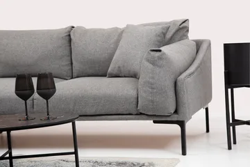 Glenure Soffa m. Divan 4-sits - Grå - Möbler - Soffa - Divansoffa & schäslongsoffa - 4 sits soffa med divan