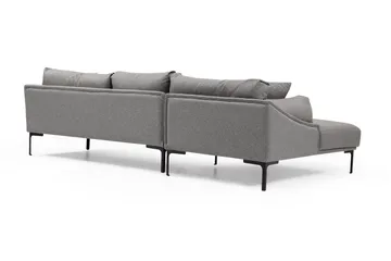 Glenure Soffa m. Divan 4-sits - Grå - Möbler - Soffa - Divansoffa & schäslongsoffa - 4 sits soffa med divan