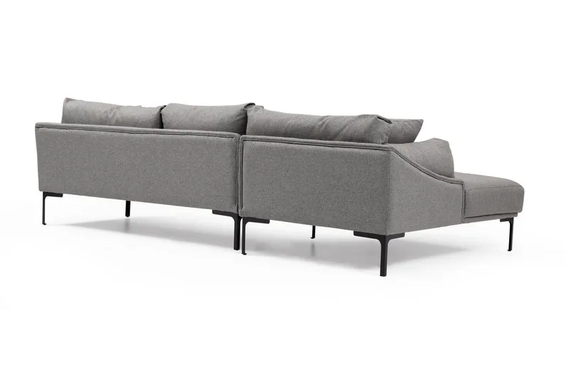 Glenure Soffa m. Divan 4-sits - Grå - Möbler - Soffa - Divansoffa & schäslongsoffa - 4 sits soffa med divan