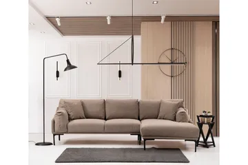 Glenure Soffa m. Divan 4-sits - Mocha - Möbler - Soffa - Divansoffa & schäslongsoffa - 4 sits soffa med divan