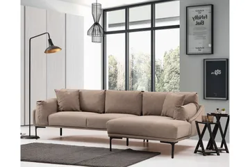 Glenure Soffa m. Divan 4-sits - Mocha - Möbler - Soffa - Divansoffa & schäslongsoffa - 4 sits soffa med divan