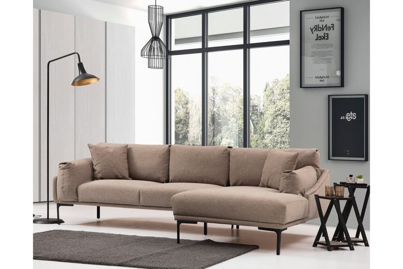 Glenure Soffa m. Divan 4-sits - Mocha - Möbler - Soffa - Divansoffa & schäslongsoffa - 4 sits soffa med divan