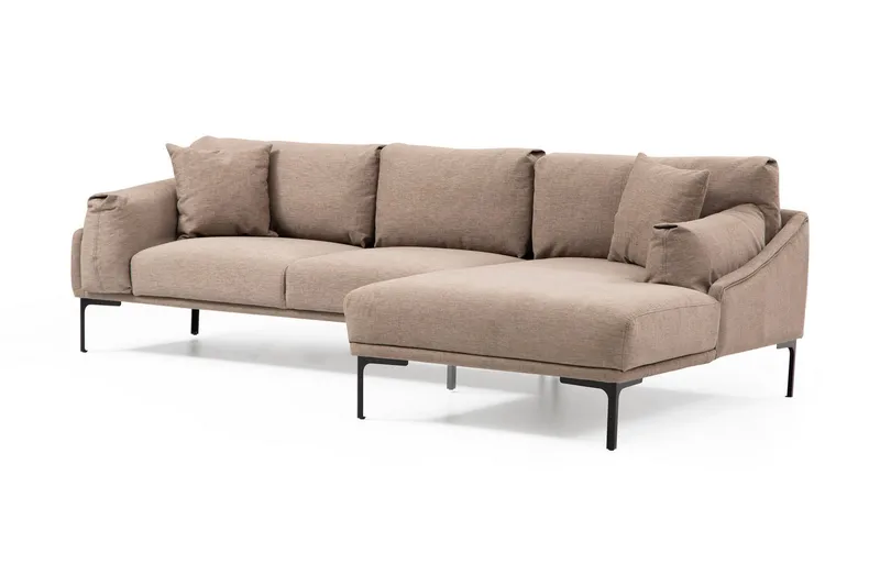 Glenure Soffa m. Divan 4-sits, Mocha
