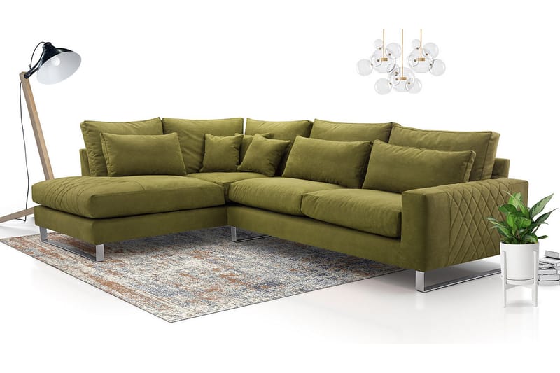 Gradella 2-sits Soffa - Grön - Möbler - Soffa - Divansoffa & schäslongsoffa - 3 sits soffa med divan