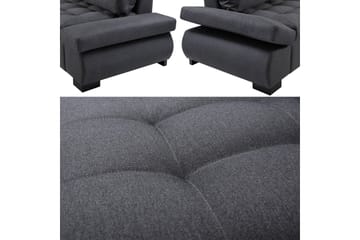 Hörnbäddsoffa Lord 320x223x95 cm - Grå - Möbler - Soffa - Divansoffa & schäslongsoffa