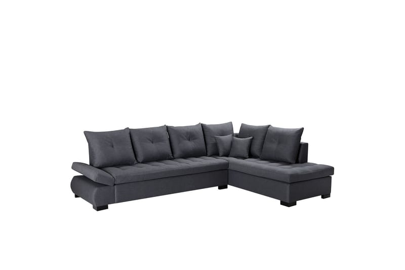 Hörnbäddsoffa Lord 320x223x95 cm - Grå - Möbler - Soffa - Divansoffa & schäslongsoffa