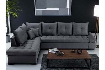 Hörnbäddsoffa Lord 320x223x95 cm - Grå - Möbler - Soffa - Divansoffa & schäslongsoffa