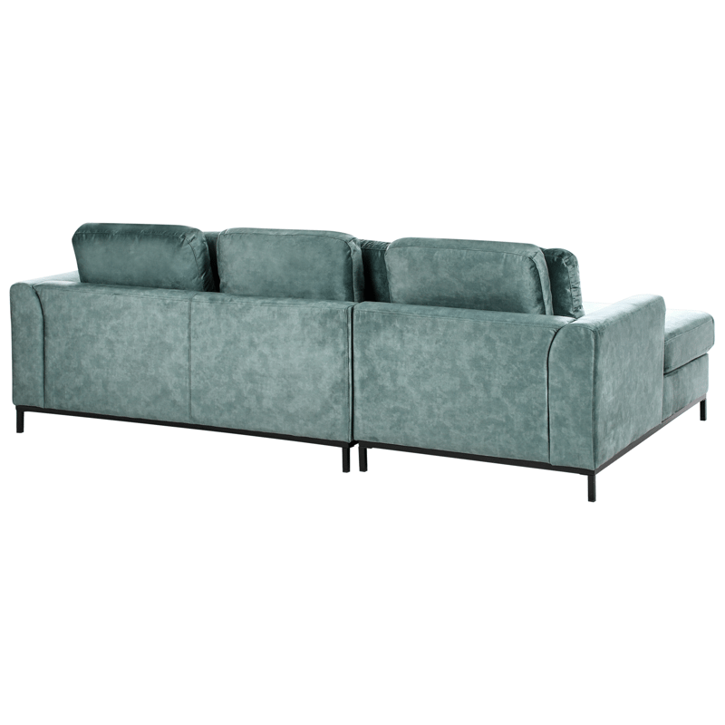 Hörnsoffa 4-sits Oslo Högervänd - Blågrön - Möbler - Soffa - Divansoffa & schäslongsoffa - 4 sits soffa med divan