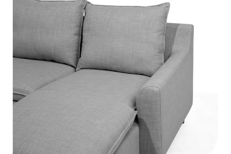 Hörnsoffa Elvenes 206 cm - Grå - 4 sits soffa med divan - Divansoffa & schäslongsoffa