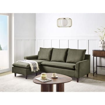 Hörnsoffa Elvenes - Grönt, mörkt trä/Högervänd - Möbler - Soffa - Hörnsoffa - Hörnsoffa med divan