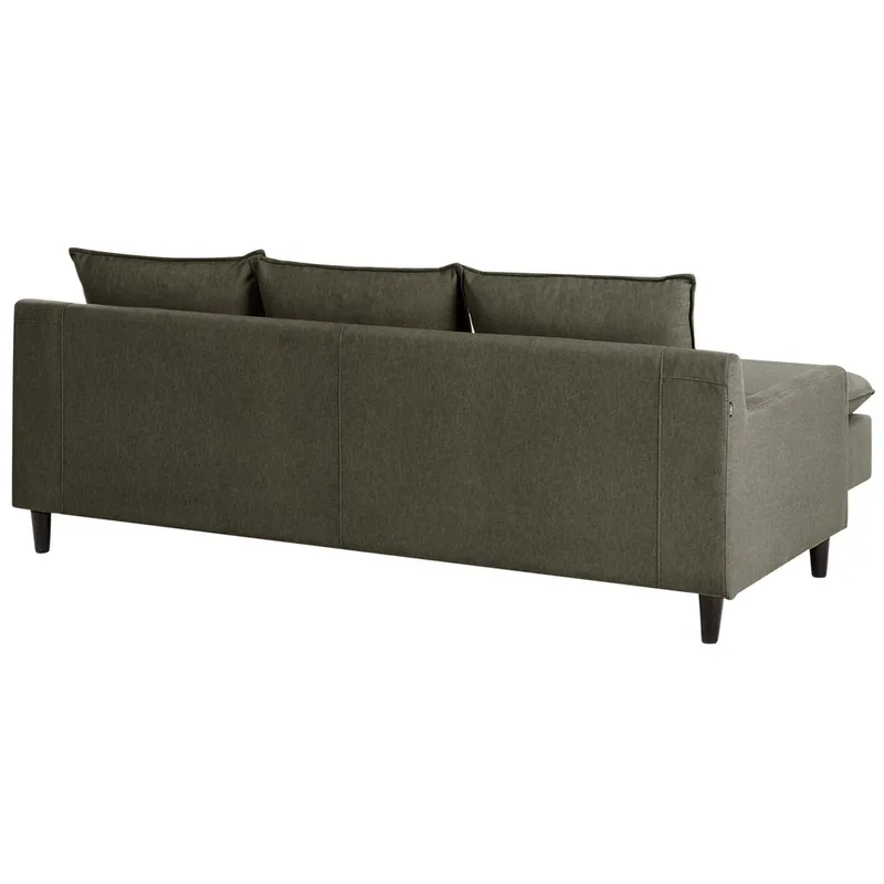 Hörnsoffa Elvenes - Grönt, mörkt trä/Högervänd - Möbler - Soffa - Hörnsoffa - Hörnsoffa med divan