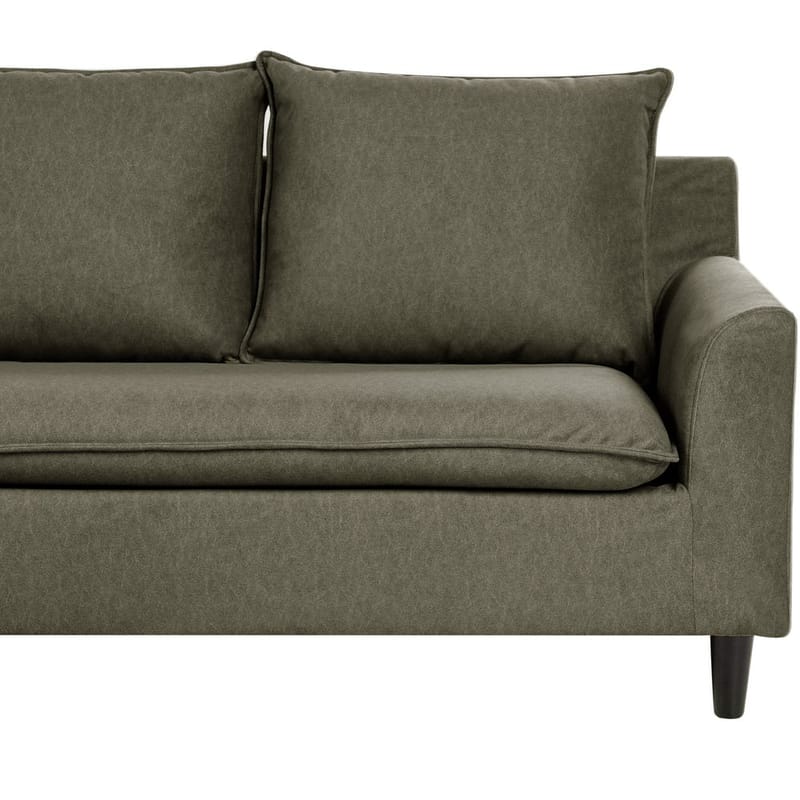 Hörnsoffa Elvenes - Grönt, mörkt trä/Högervänd - Möbler - Soffa - Hörnsoffa