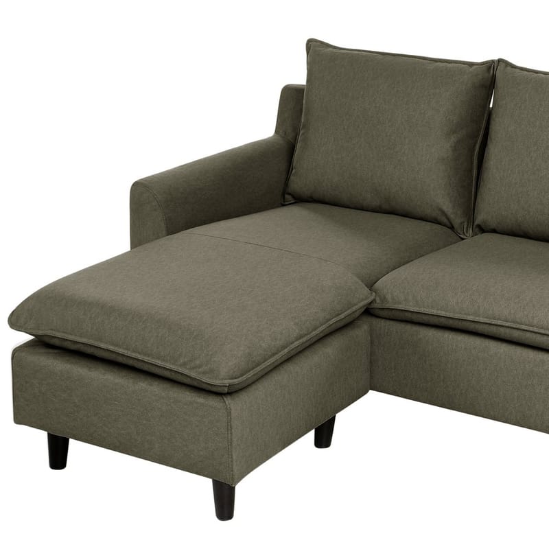 Hörnsoffa Elvenes - Grönt, mörkt trä/Högervänd - Möbler - Soffa - Hörnsoffa