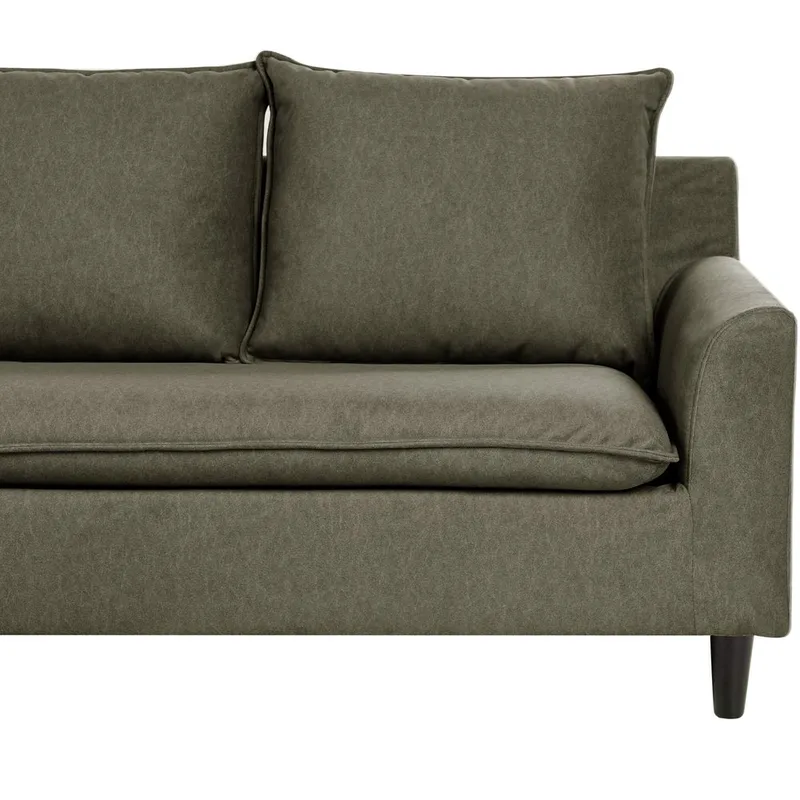 Hörnsoffa Elvenes - Grönt, mörkt trä/Högervänd - Möbler - Soffa - Hörnsoffa - Hörnsoffa med divan