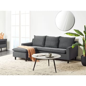 Hörnsoffa Elvenes - Mörkgrå, mörkt trä/Högervänd - Möbler - Soffa - Hörnsoffa