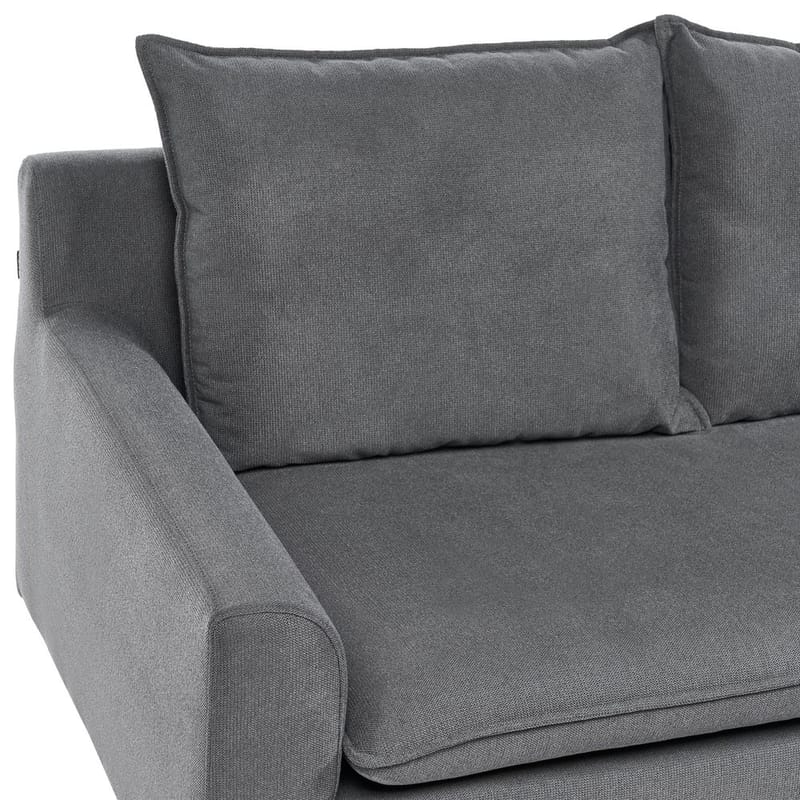 Hörnsoffa Elvenes - Mörkgrå, mörkt trä/Högervänd - Möbler - Soffa - Hörnsoffa