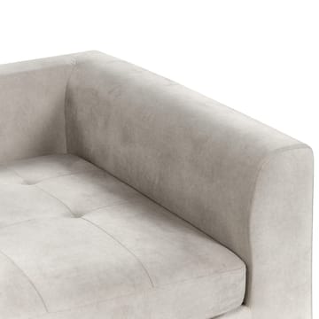 Hörnsoffa Flam - Grå, svart/Högervänd/Sammet - Möbler - Soffa - Hörnsoffa - Hörnsoffa med divan