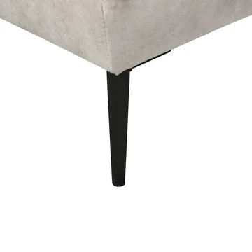 Hörnsoffa Flam - Grå, svart/Högervänd/Sammet - Möbler - Soffa - Hörnsoffa - Hörnsoffa med divan