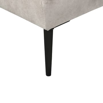 Hörnsoffa Flam - Grå, svart/Högervänd/Sammet - Möbler - Soffa - Sammetssoffa