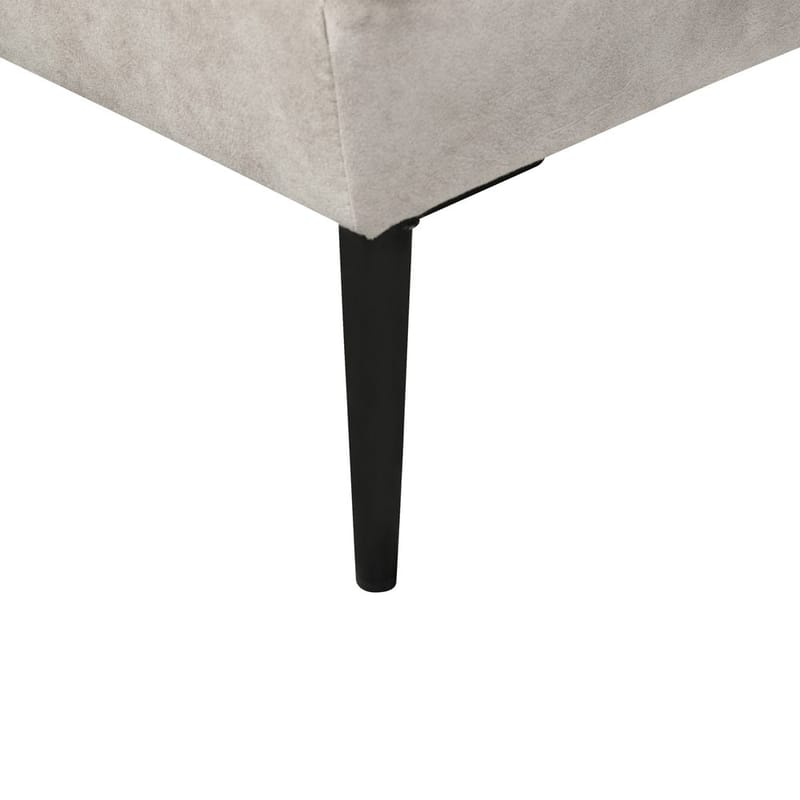 Hörnsoffa Flam - Grå, svart/Högervänd/Sammet - Möbler - Soffa - Sammetssoffa