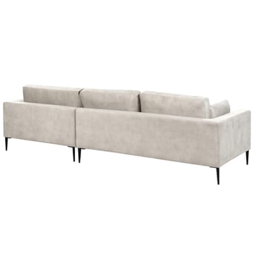 Hörnsoffa Flam - Grå, svart/Vänstervänd/Sammet - Möbler - Soffa - Sammetssoffa