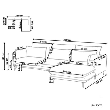 Hörnsoffa Gallo - Vänstervänd - Möbler - Soffa - Hörnsoffa - Hörnsoffa med divan
