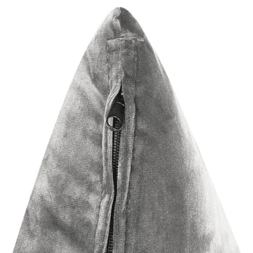 Hörnsoffa Grena - Grå, mörkt trä - Möbler - Soffa - Sammetssoffa