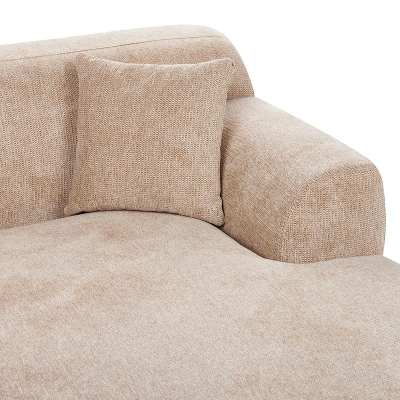 Hörnsoffa Holt - Beige, brun/Polyester - Möbler - Soffa - Hörnsoffa