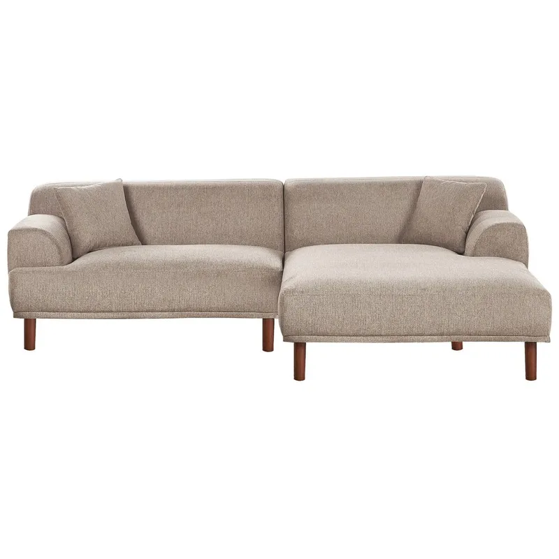 Hörnsoffa Holt, Taupe, brun/Polyester