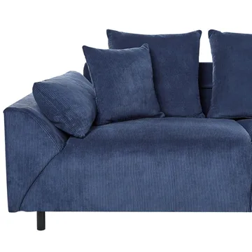 Hörnsoffa Lunner - Blå, Svart - Möbler - Soffa - Hörnsoffa