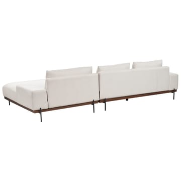 Hörnsoffa Mariferd - Beige, svart, mörkt trä/Vänstervänd - Möbler - Soffa - Hörnsoffa - Hörnsoffa med divan