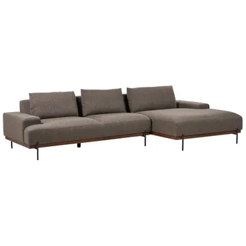 Hörnsoffa Mariferd - Brunt, svart, mörkt trä/Vänstervänd - Möbler - Soffa - Hörnsoffa