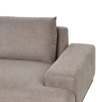 Hörnsoffa Mariferd - Ljusbrun, svart, mörkt trä/Vänstervänd - Möbler - Soffa - Hörnsoffa - Hörnsoffa med divan