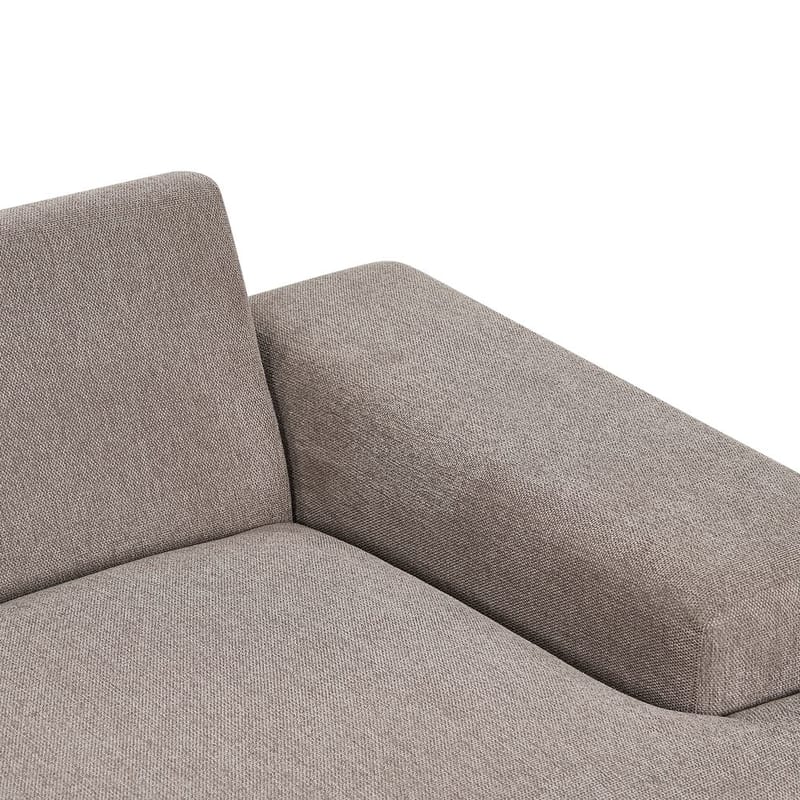 Hörnsoffa Mariferd - Ljusbrun, svart, mörkt trä/Vänstervänd - Möbler - Soffa - Hörnsoffa - Hörnsoffa med divan
