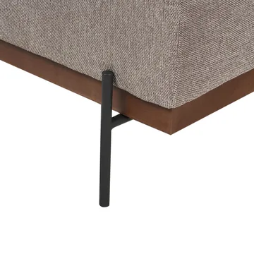 Hörnsoffa Mariferd - Ljusbrun, svart, mörkt trä/Vänstervänd - Möbler - Soffa - Hörnsoffa - Hörnsoffa med divan