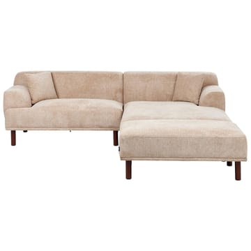 Hörnsoffa med fotpall Holt - Beige, brun/Polyester - Möbler - Soffa - Hörnsoffa - Hörnsoffa med divan