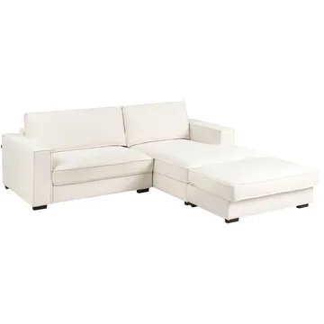 Hörnsoffa med fotpall Renders - Beige - Möbler - Soffa - Hörnsoffa - Hörnsoffa med divan