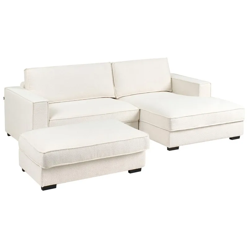 Hörnsoffa med fotpall Renders - Beige - Möbler - Soffa - Hörnsoffa - Hörnsoffa med divan