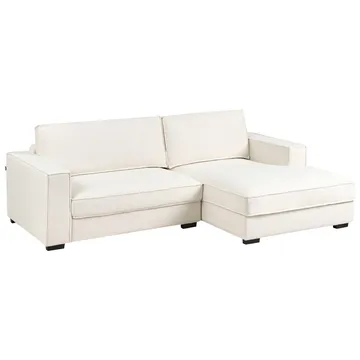 Hörnsoffa Renders - Vit, Svart - Möbler - Soffa - Hörnsoffa - Hörnsoffa med divan