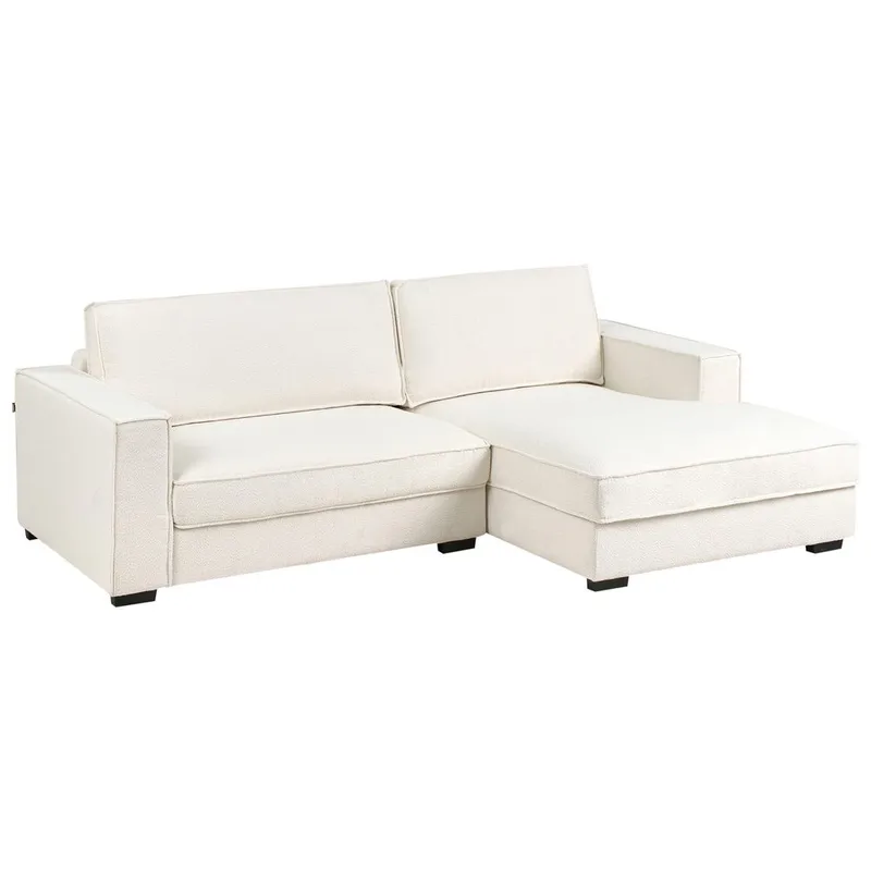 Hörnsoffa Renders - Vit, Svart - Möbler - Soffa - Hörnsoffa - Hörnsoffa med divan