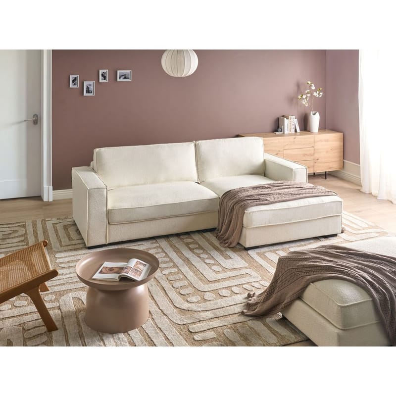 Hörnsoffa Renders - Vit, Svart - Möbler - Soffa - Hörnsoffa - Hörnsoffa med divan