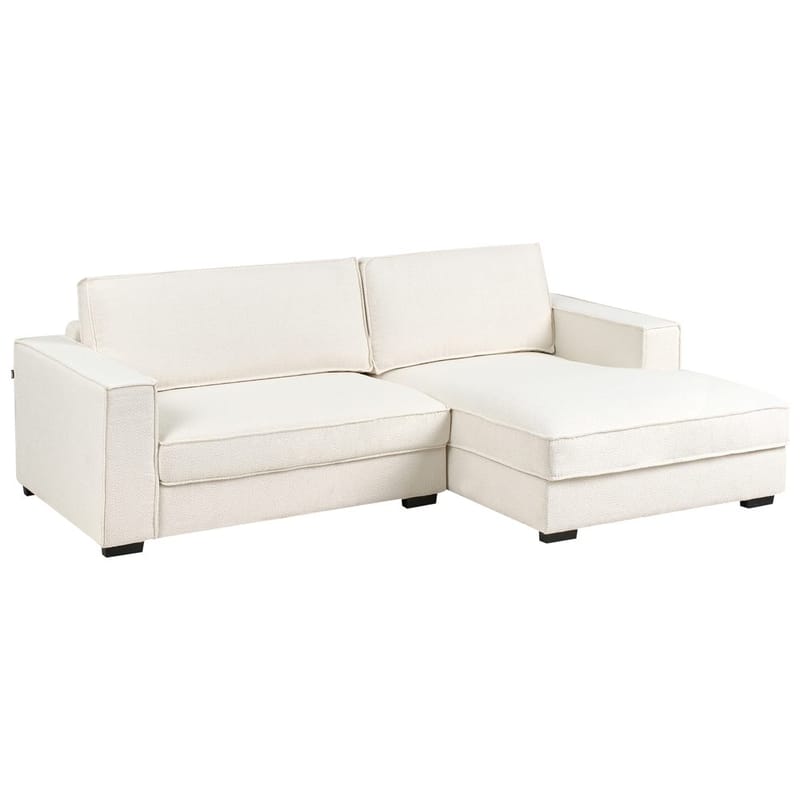 Hörnsoffa Renders - Vit, Svart - Möbler - Soffa - Hörnsoffa