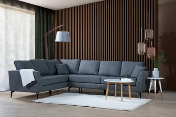 Hörnsoffa Scharlene med Divan Vänster - Grå - Möbler - Soffa - Divansoffa & schäslongsoffa
