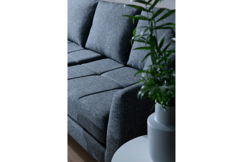Hörnsoffa Scharlene med Divan Vänster - Grå - Möbler - Soffa - Divansoffa & schäslongsoffa