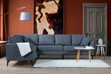 Hörnsoffa Scharlene med Divan Vänster - Grå - Möbler - Soffa - Divansoffa & schäslongsoffa