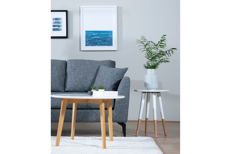 Hörnsoffa Scharlene med Divan Vänster - Grå - Möbler - Soffa - Divansoffa & schäslongsoffa
