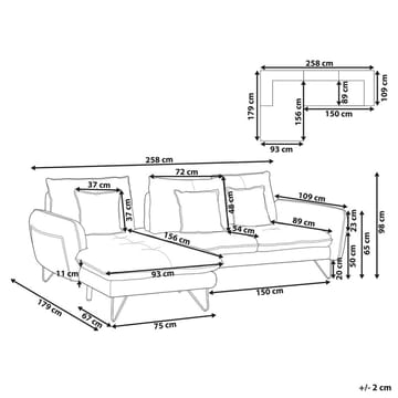 Hörnsoffa Sersan - Högervänd - Möbler - Soffa - Hörnsoffa - Hörnsoffa med divan